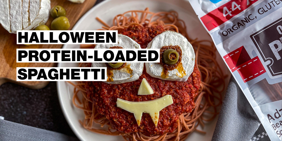 There's never enough of protein! Try this quick and tasty Halloween spaghetti recipe with an extra dose of protein.