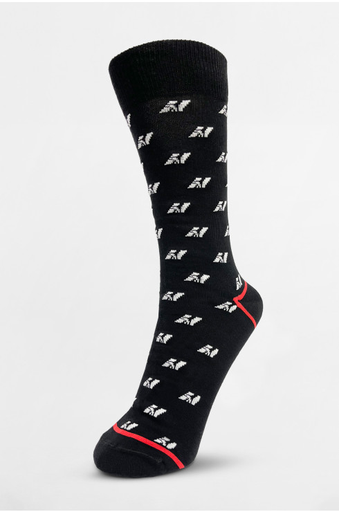 NEBBIA N-pattern knee-high socks