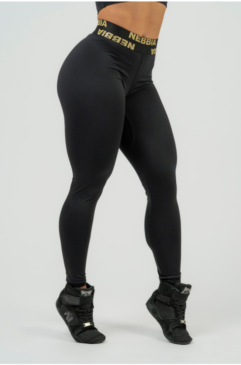 Nebbia Python SnakeSkin High-Waist Leggings Black XS Fitness Trousers -  Muziker