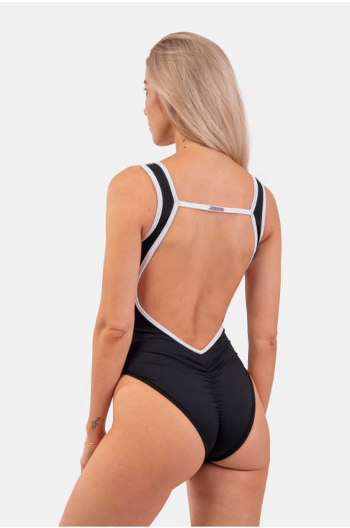 One-piece Swimsuit Black French Style 460