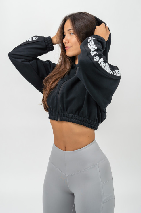 Cropped Zip-Up Hoodie ICONIC