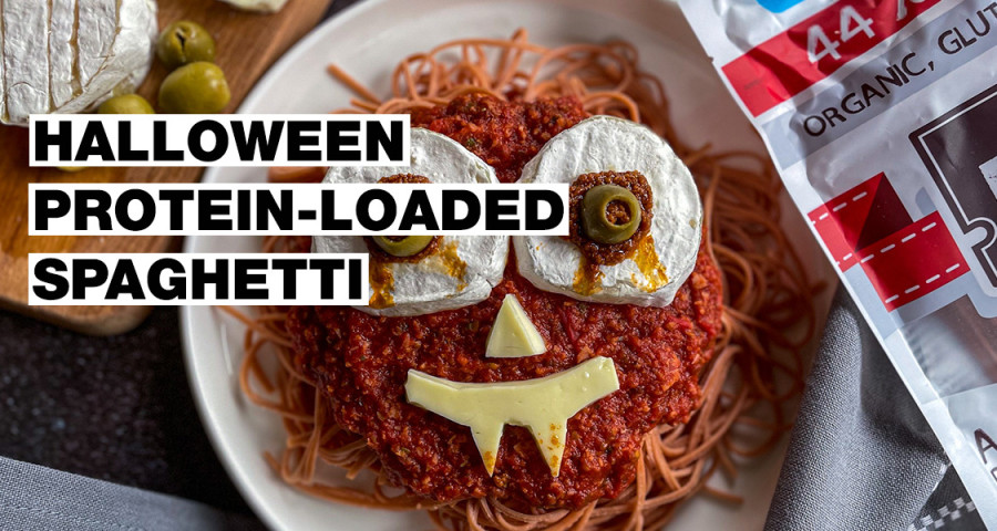 There's never enough of protein! Try this quick and tasty Halloween spaghetti recipe with an extra dose of protein.