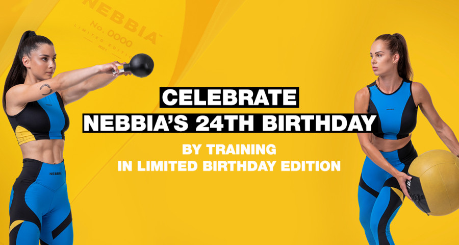 Feiere NEBBIAs 24. Geburtstag mit einem Training in der limitierten Geburtstagsedition